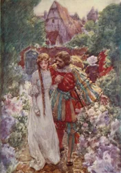 Faust und Margherita im Garten
